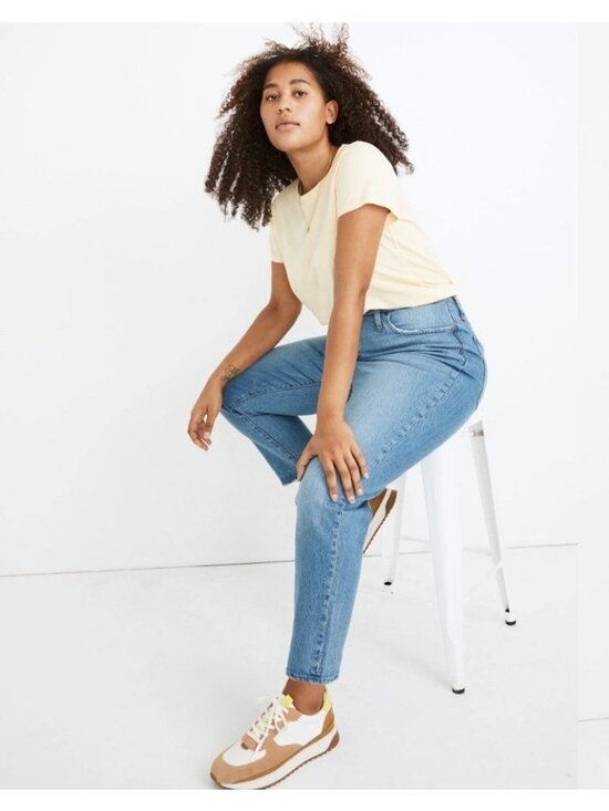 Madewell Denim - Madewell Womens High Rise Classic Straight Leg Jeans Size 25 Blue Preppy Casual
